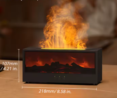 dyfuzor zapachowy nawilżacz powietrza imitowany kominek