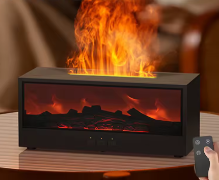 dyfuzor zapachowy nawilżacz powietrza imitowany kominek